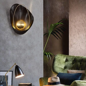 Šiuolaikinės paprastas šviesos prabangos atmosferą imituoti marmuro sienos lempos gyvenamojo kambario, miegamojo, naktiniai staleliai, lempa dizainerio kūrybos sienos