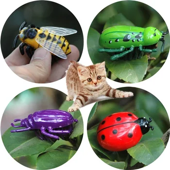Šunų, Kačių Žaislas Interaktyvių Elektroninių Vabzdžių Katė Žvalgybos Mokymo Žaislas Interaktyvios Mokymo Pet Products 4 Stilius