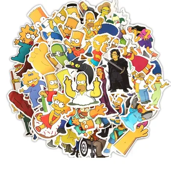 10/50Pcs/Daug Anime Lipdukai Animacinių filmų Grafiti Automobilių Moto Nuoma Lagaminą Kietas Nešiojamas Riedlentė Vaikai