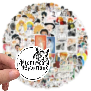 100VNT Pažadą Neverland Anime Lipdukai Girls Cartoon Lipdukai Lipdukai PASIDARYK pats Raštinės reikmenys Nešiojamojo Telefono Dviračio Šalmas