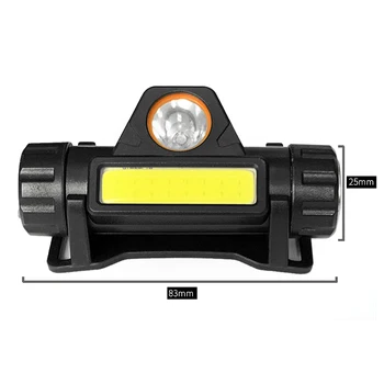 12000LM Ryškus LED Įkrovimo COB priekinis Žibintas, priekinis žibintas Žibintuvėlį, Fakelą Galingas LED Žibintai Veikia Galvos šviesos Žibintai