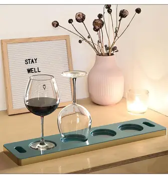 1set Vyno Stiklo Plokštelę Silikono Formos 