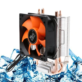2 Heatpipe Aliuminio PC CPU Aušintuvo Aušinimo Ventiliatorius Intel 775/1155/1151 AMD 754/AM2
