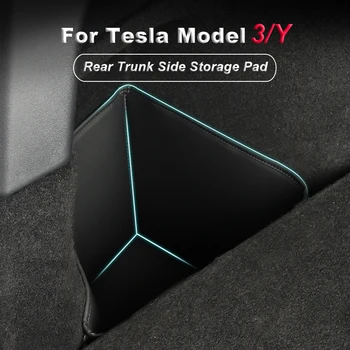 2021 Nauja Tesla Modelis 3 Modelis Y Galiniai Kamieno Pusėje Saugojimo Trinkelėmis Organizuoti Kišenės Spragą Užpildo Automobilio Interjero Priedai