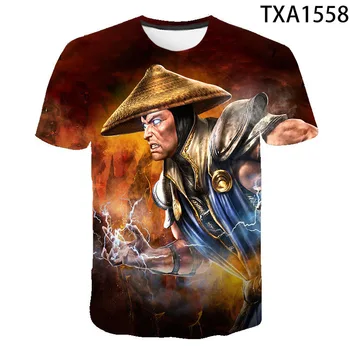 2021 Naujas Vasaros Mortal Kombat 3D Atspausdintas T-Shirt Vyrams Ir Moterims Mados Atsitiktinis Trumpas Rankovėmis Plius Dydis Kietas Viršų