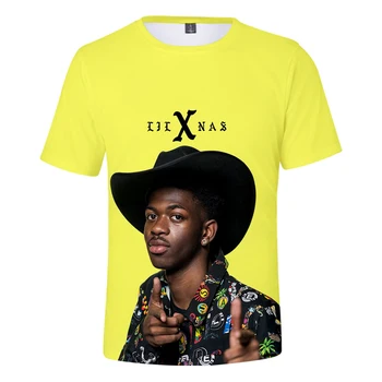 2021hot Pardavimo Atlikėjas Lil Nas X 3d Atspausdintas T-shirtmen/moterų Mados Atsitiktinis Harajuku Vasaros marškinėliai trumpomis Rankovėmis Palaidinukė Viršuje