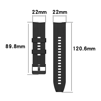 22mm Smart Watch Band Aukštos kokybės Minkšto Silikono Dirželis Pakeitimo Watchband Diržo Apyrankę, Huawei Žiūrėti GT2 Pro/GT 2e/GT
