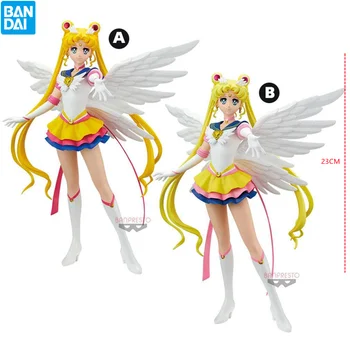 23CM Originalus Bandai Anime Sailor Moon, Spindintis Žavesiu, Mėnulio Kiškis, Sailor Moon, Nustatyti Dekoracijos Duomenys Gimtadienio Dovanos