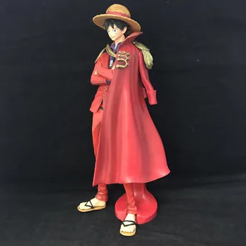 25CM Luffy Statulėlės, Anime One Piece 20 Raudonu Apsiaustu Beždžionė D Luffy Modelis Dovana Apdailos PVC Veiksmų Skaičius, Surinkimo Žaislai Dovana