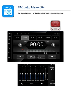 2G+32G Kolonėlė Automobilio Stereo Radijas Android 10.0 Susisiekti Ekranas, FM, GPS Navigaciją 1DIN 7 Colių MP5 Player