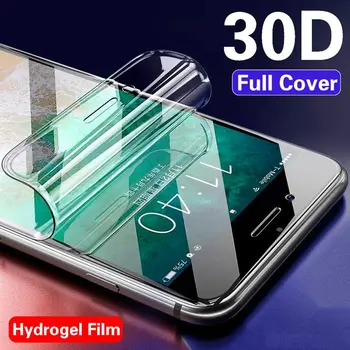 2VNT Raštas Hidrogelio Filmas LG X Ekrano Galia 2 Cam W30 Pro W10 Apsauginės, skirtos LG V40 V50 ThinQ V30 Plius V20 V10 Ne Stiklo