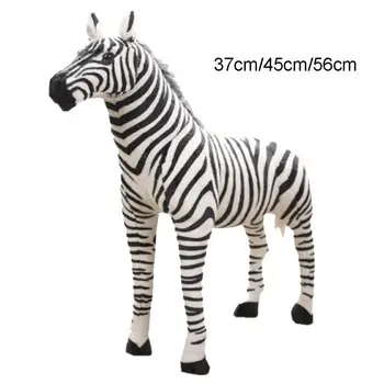 37cm 45cm 56cm Minkšti Kimštiniai Pliušinis Gyvūnų Arklių Pagalvę Realus Zebra Žaislas Gimtadienio Dovana Sofos Pagalvėlių, Suaugusiems, Vaikams, Didmeninė