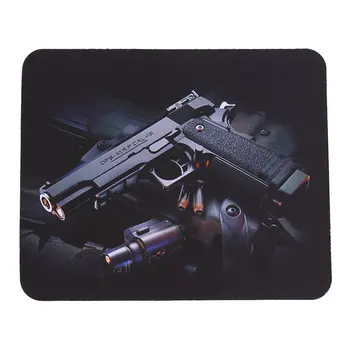 3D pistoletas modelį, Modelio Nešiojamas Kompiuteris Anti-SlipMouse Pad Mat Kilimėlis Optinių Pelės Lazerio Vandeniui lentelė kilimėlis 22cm*18cm