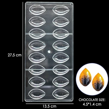 3D Šokolado Pelėsių Polikarbonato Plastiko Formų Gėlių Lovelių Kepimo Pyragai, bandelės, Kepyklos Įrankiai Šokoladinių Saldainių Formos Kepimo Formą