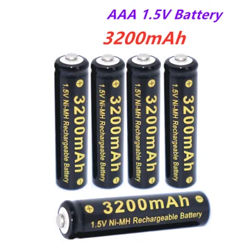 4-20PCS 1,5 V AAA tipo įkraunama baterija, 3200mAh AAA 1,5 V Naujus Šarminis akumuliatorius led šviesos žaislas MP3-ilgas gyvenimas