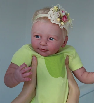 55 CM 3D-Dažyti Odą Silikono Atgimsta Mergina Baby Doll, Žaislų, Pavyzdžiui, Nekilnojamojo Bebe 22 Colių Princesė Bamblys Lisa Gyvas Suknelė Boneca