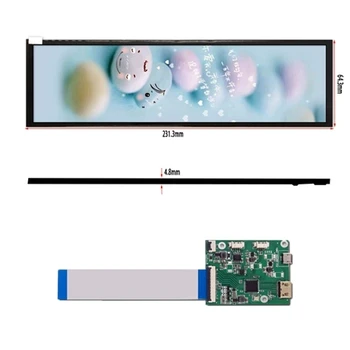 8.8 colių IPS 1920×480 LCD ekranas HSD088IPW1-B00 ekranas MIPI HDMI USB vairuotojo lenta Stebėti Žaidimų PC