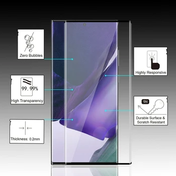 999D Privatumo Anti-Spy Grūdintas Stiklas Screen Protector for Samsung Galaxy Niote 20 Ultra Hidrauliniai kino UV Apsaugos Note20