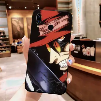 Anime Hellsing Alucard Ventiliatorius aukštos kokybės Telefono dėklas coque Už Xiaomi Redmi pastaba 7 8 9 t k30 max3 9 s 10 pro lite