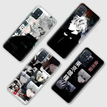 Anime Tokyo Pabaisa Kaneki Ken Telefono dėklas Samsung Galaxy A51 A71 A31 A41 A21s A91 A12 A02s A42 5G Galinį Dangtelį Coque Fundas Rubisafe