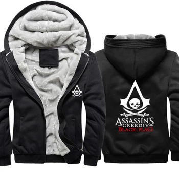 Assassin Masterthick hoodie vyrų gobtuvu gobtuvu striukė vyrų gobtuvu švarkas didelis dydis M-5XL hoodie vyrų drabužiai Harajuku