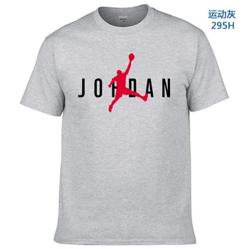 Aukštos kokybės Jordanija-23 T-shirt vyrams spausdinami apvalios kaklo trumparankoviai marškinėliai 2021 nauji Marškinėliai Vyrams, sporto Salė