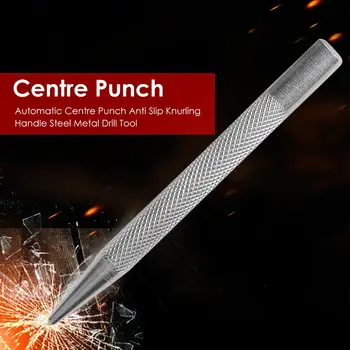 Automatinis Centravimas Punch Anti Slip Knurling Rankena, Plieno Gręžimo Punch Dantis Metalo Gręžimo Ženklu Centras Punch Įrankis
