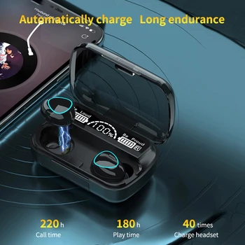 Bluetooth 5.1 Ausinės 2000mAh Baterija Lauke Belaidžių Ausinių 9D Stereo Sporto Vandeniui Ausinių Ausinės Su Mikrofonu