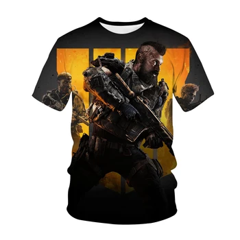 Call Of Duty Modern Warface 3D Print T-shirt Populiariausių FPS Šaudymo Žaidimas Streetwear Vyrai Moterys Mados Marškinėliai Sporto Tees Viršūnes Vyras
