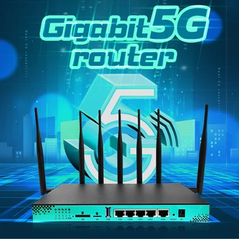 Cioswi 5G Router Dual Band Gigabit Maršrutizatorius Didelės Spartos Belaidžio WiFi 1200Mpbs 4G Pramonės Maršrutizatorius 256MB M. Uosto, 2 SIM kortelės Lizdas WG1608