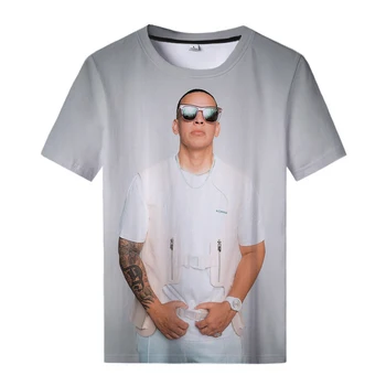 Daddy Yankee 3d Print T Shirt Vyrams, Moterims, Juokingi Marškinėliai, Unisex Vasaros Berniukas Spausdinti Moterų Topai