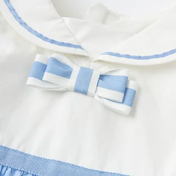 DBS16809 dave bella vasaros baby girl mielas lankas dryžuotas spausdinti suknelė vaikų mados šalis suknelė vaikams kūdikiams lolita drabužiai