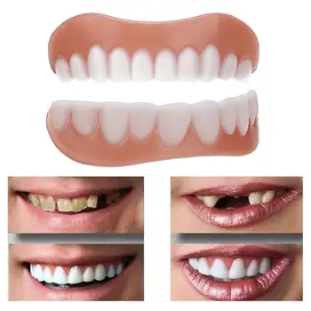 Dirbtiniai Dantys Dantų Padengti Puikus Juoktis Laminatės dantų Protezų Higienos Petnešos Netikrą Už Dantų Priemonės Apima Pasta Kosmetikos Žodžiu H7C3