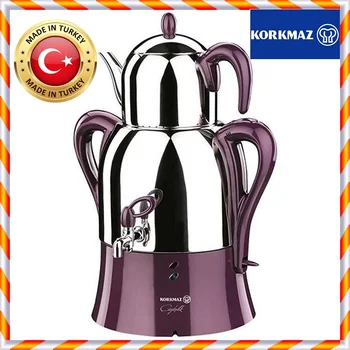 Elektros turkijos Samovar KORKMAZ Caykolik Prekės Samowar Geriausios Kokybės Virdulys Arbatinukas Arbatos Maker Mašina, Virtuvės, Namų ūkio Violetinė