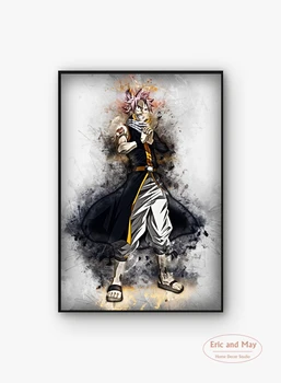 Fairy Tail Drobės Tapybos Plakatai Ir Spausdinant Nuotraukas Ant Sienos, Senovinių Plakatų Dekoratyvinis Namų Dekoro Tableau