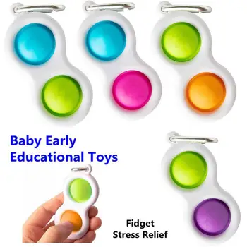 Fidget Paprasta Dimple Žaislas Įtempių Burbulas Vertus Fidget Žaislus Vaikams, Suaugusieji Anksti Švietimo Autizmo Specialiųjų Poreikių Piršto Žaidimas