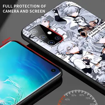 Genshin Poveikio Žaidimas, Telefono dėklas, skirtas Samsung Galaxy A51 A71 A50 A21s A31 A10 A20e A41 A70 A30 A11 A40 A20s Minkštas Juodas Viršelis