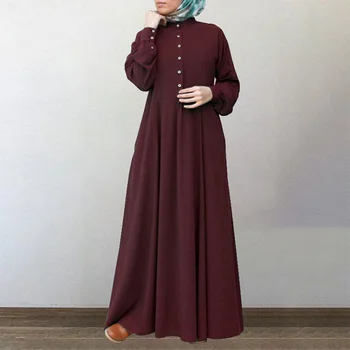 Islamo Europos Suknelė Vientisa Spalva Suvynioti Skraiste Dubajus Turkų Musulmonų Suknelė Ponios Suknelė Plius Dydis Turkijos Suknelės Mujer