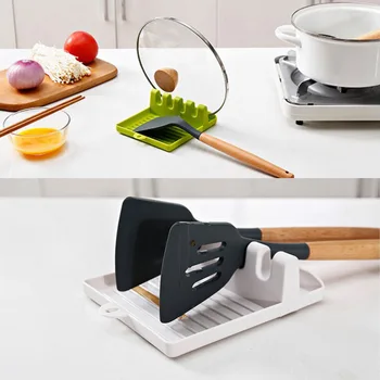 Kitchensoup Spoonpad Mentele Rackholder Potcover Stovo Kūrybos Multi-funkcija Lazdelės Stalo Laikymo ir Apdailos Plastiko