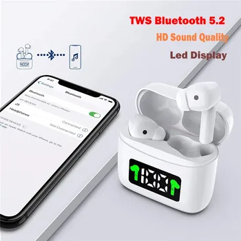 KNUPATH Naujas J5 TWS Bluetooth 5.0 Eaphones Su Įkrovimo Atveju Belaidžių Ausinių IPX7 atsparus Vandeniui Ausinių 9D Stereo Touch Control