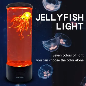 LED Fantazijos Medūzos Lempa, Spalva Keičiasi Medūzos Bakas Akvariumas Led Lempos Atsipalaiduoti Nuotaikos Naktiniai Nakties Šviesos Vaikai Dovanos