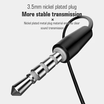 Lenovo HF130 Bass Garso Laidinio Ausines In-Ear Sporto Ausines su mic iPhone Samsung laisvų Rankų įranga fone de ouvido auriculares MP3