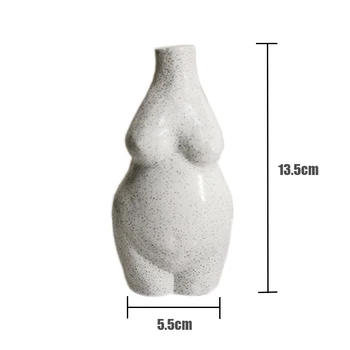 Liemens Vaza, Drūtas Femal Kūno Skulptūra Gėlių Kompozicijų Art Dizaino Dervos Amatų Fotografijos Rekvizitai Krūtinė Nuogas Liemens Butelis