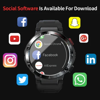 LOKMAT APPLLP Android Smart Watch Phone 4G Tinklo Wifi 1.6 Colių Visiškai Apvalios Jutiklinis Ekranas Smartwatch Vyrų Kamera Vaizdo Skambučiams GPS