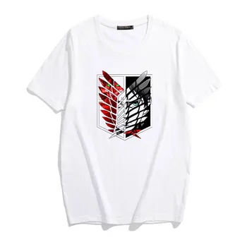 Mados Japonų Anime Ataka Titan Harajuku Juokingas Animacinių filmų Vasaros T-shirt Cool Atsitiktinis Streetwear Grafinis Hip-Hop Moterims Topai