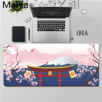 Maiya Japonijos rožinė vyšnių žiedų estetika MousePads Kompiuterio, Nešiojamojo kompiuterio Pelės Kilimėlis Nemokamas Pristatymas Didelis, Mouse Pad Klaviatūros Kilimėlis