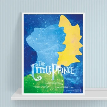 Mažasis Princas Drobė Menas Spausdinti ir Plakatas , Šiaurės Animacinių filmų mažasis Princas Drobės Tapybos Sienos Nuotraukos, Vaikų Kambario Dekoro