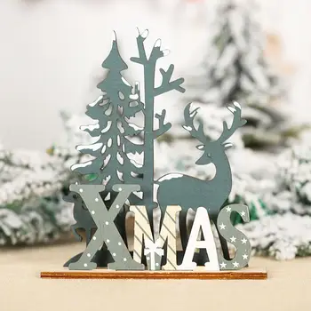Medinė Briedžio Kalėdų Medžio Karolius, Papuošalų 2022 Naujųjų Metų Dovana Medinių Tuščiaviduriai Kalėdų Dekoracijas Namų Noel Gimdymo 2022