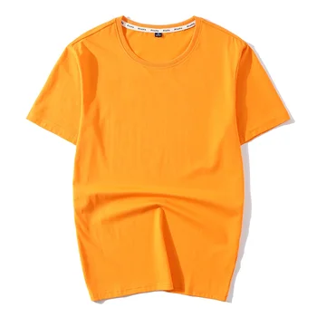 Medvilniniai vyriški marškinėliai 8XL 7XL 6XL Plius Dydžio vientisos Spalvos Apvalios Kaklo Prarasti Atsitiktinis Vasaros trumpomis Rankovėmis Viršūnes Prekės Žalia Geltona Mėlyna