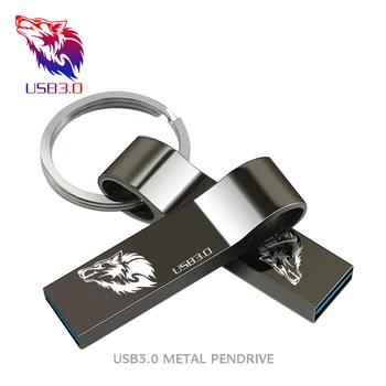 Metalo key usb flash drive 16GB 32GB pendrive 128GB 64GB vandeniui pen drive 8GB flash usb 3.0 memoria usb raktas